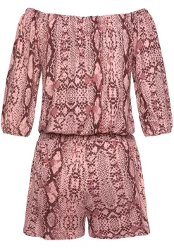 LASCANA Rompers-Printed Off Shoulder Romper