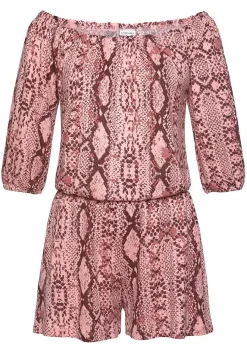 LASCANA Rompers-Printed Off Shoulder Romper