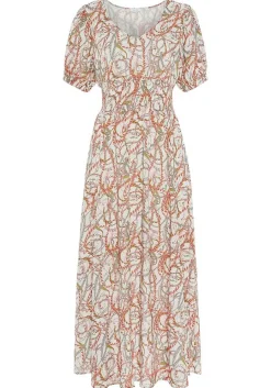LASCANA Fall Dresses-Printed Puff Sleeve Maxi Dress