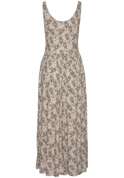 LASCANA Midi Dresses-Printed Scoop Neck Dress