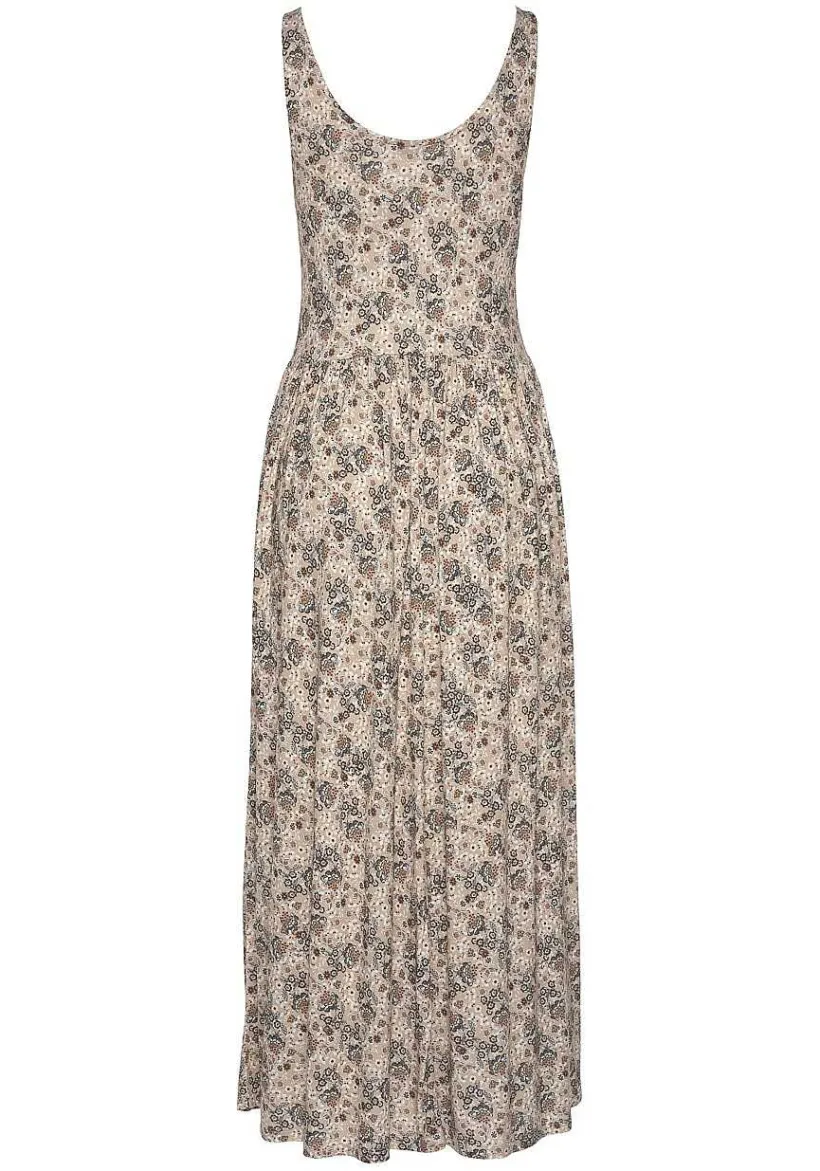 LASCANA Midi Dresses-Printed Scoop Neck Dress