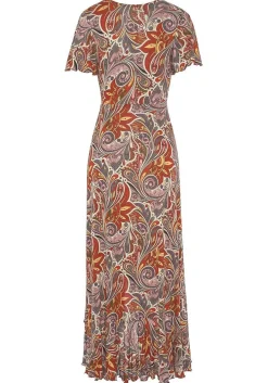 LASCANA Fall Dresses-Printed Side Slit Maxi Dress