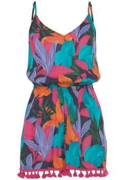 LASCANA Rompers-Printed Tassel Trim Romper