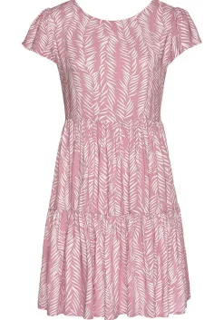 LASCANA Short Dresses-Printed Tie Back Dress