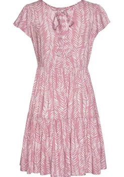 LASCANA Short Dresses-Printed Tie Back Dress