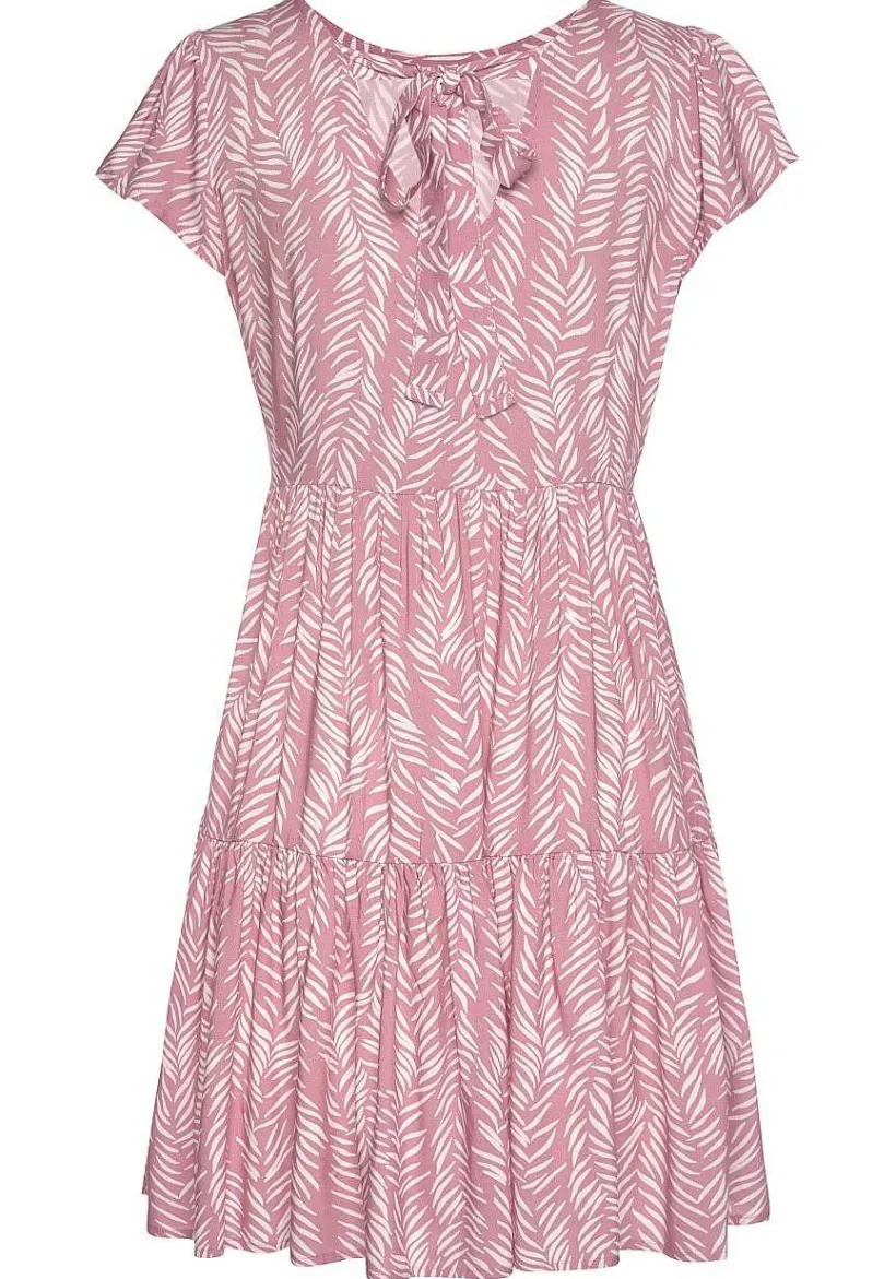 LASCANA Short Dresses-Printed Tie Back Dress