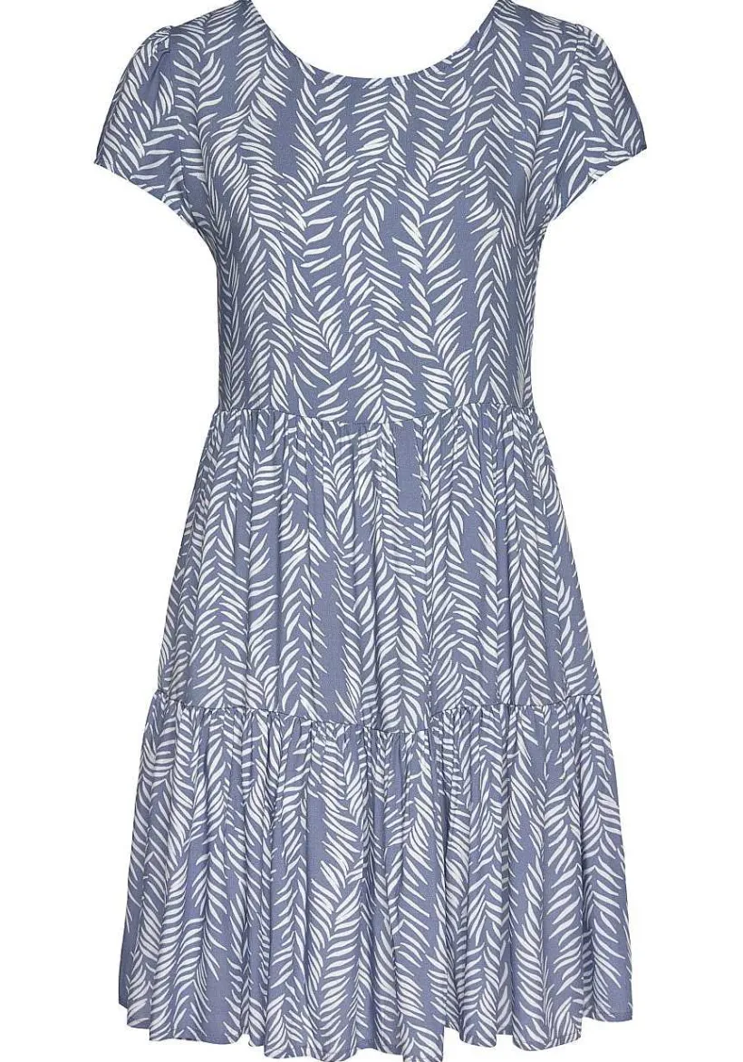 LASCANA Short Dresses-Printed Tie Back Dress