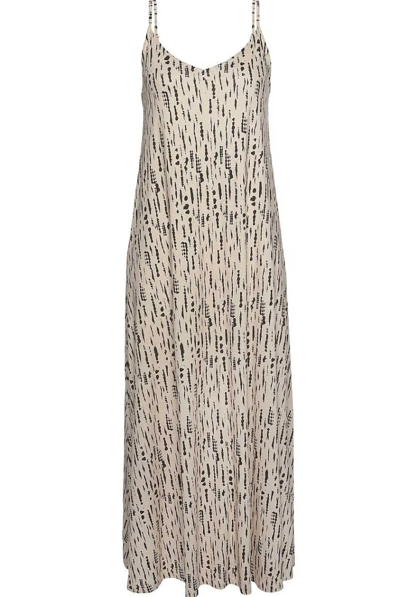 LASCANA Maxi Dresses-Printed Tie Back Maxi Dress
