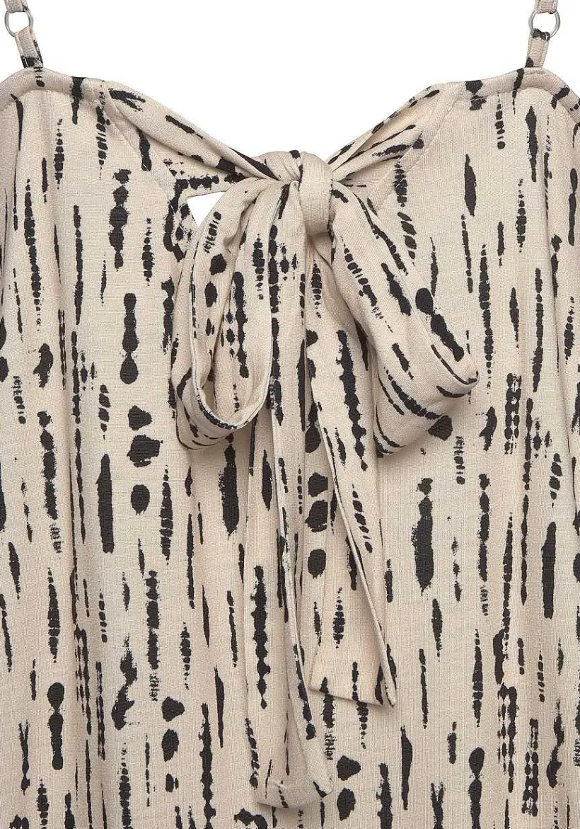 LASCANA Maxi Dresses-Printed Tie Back Maxi Dress
