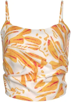 LASCANA Sleeveless Tops-Printed Tie Back Top