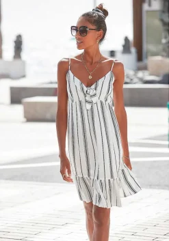 LASCANA Sundresses-Printed Tie Front Dress