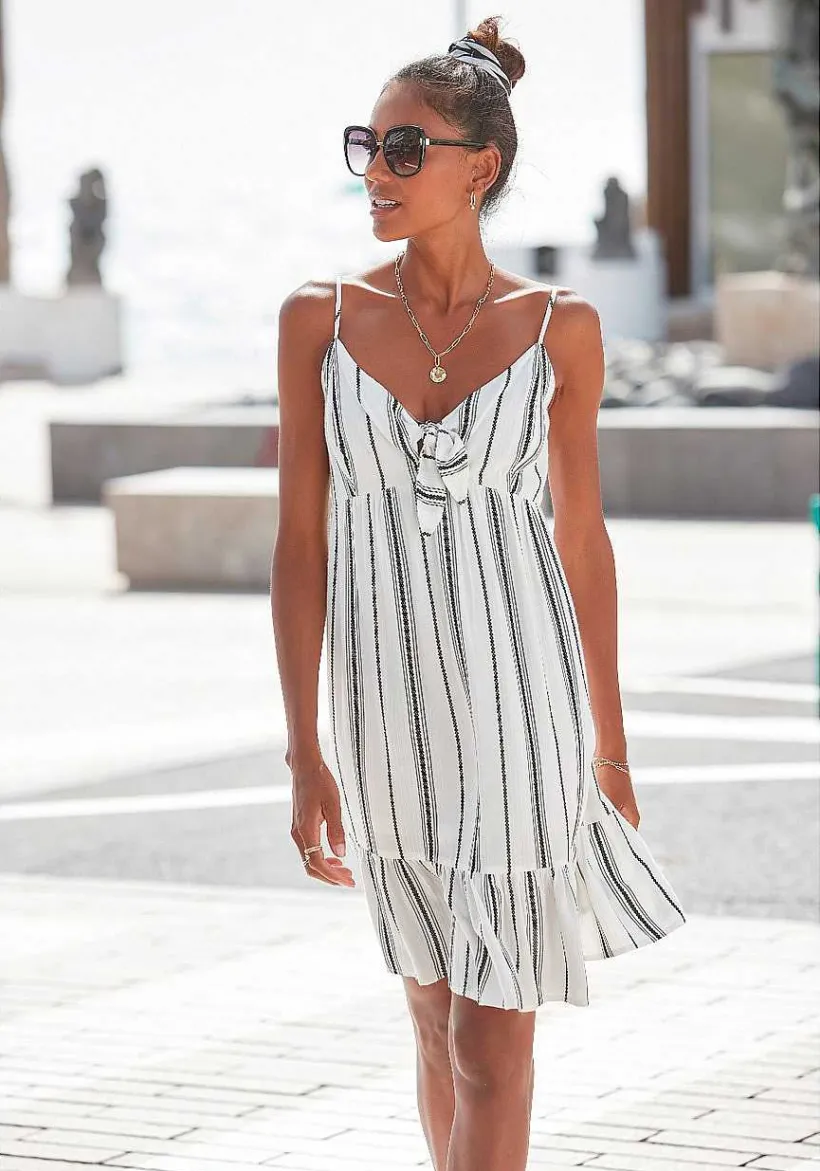 LASCANA Sundresses-Printed Tie Front Dress