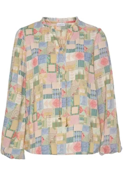 LASCANA Blouses-Printed Tie Neck Blouse