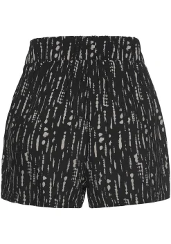 LASCANA Shorts-Printed Tie Waist Shorts