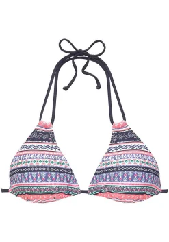 LASCANA Triangle-Printed Triangle Bikini Top