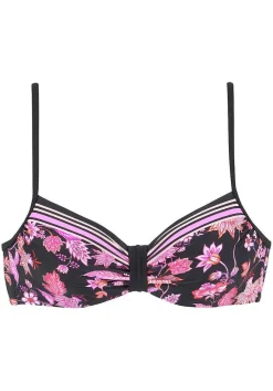 LASCANA Underwire-Printed Underwire Bikini Top