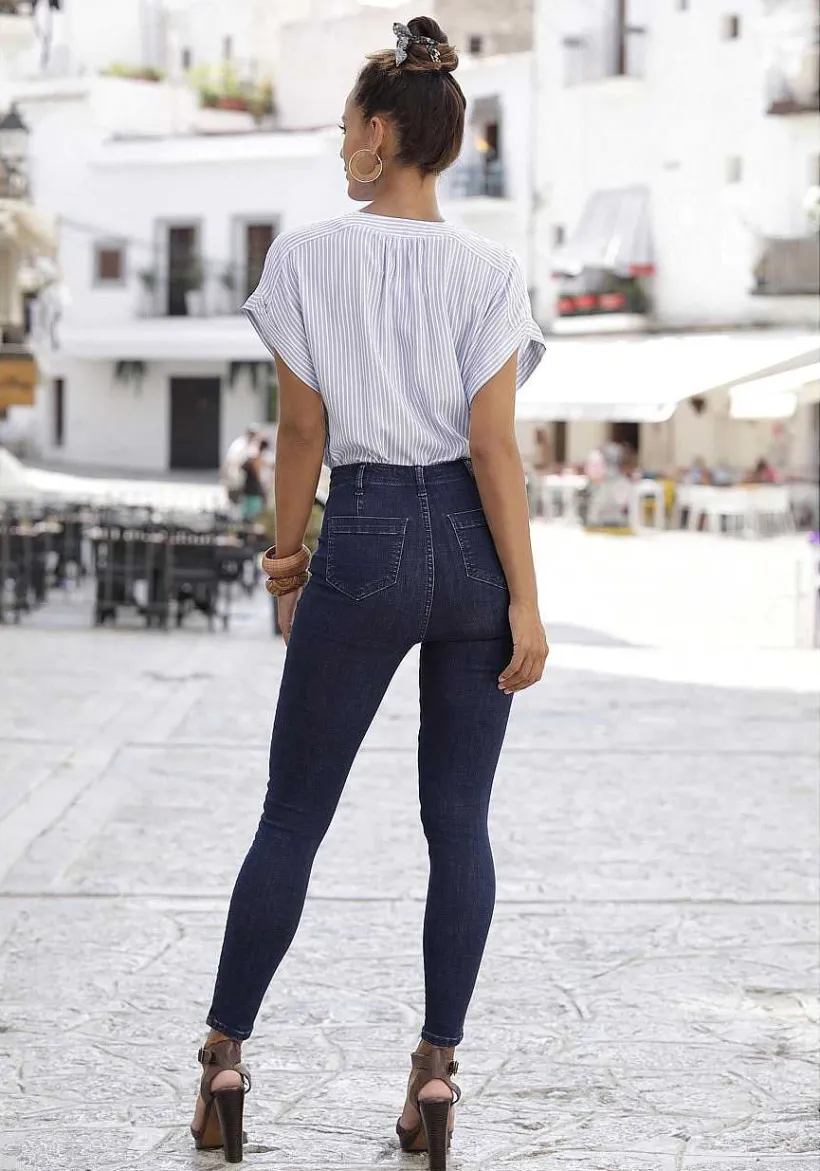 LASCANA Blouses-Printed V-Neck Blouse