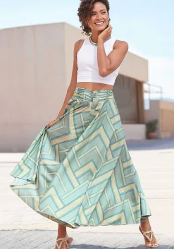 LASCANA Pants-Printed Wide Leg Pants
