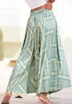 LASCANA Pants-Printed Wide Leg Pants