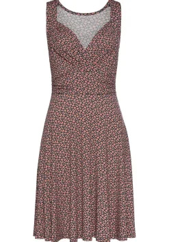 LASCANA Short Dresses-Printed Wrap Look Dress