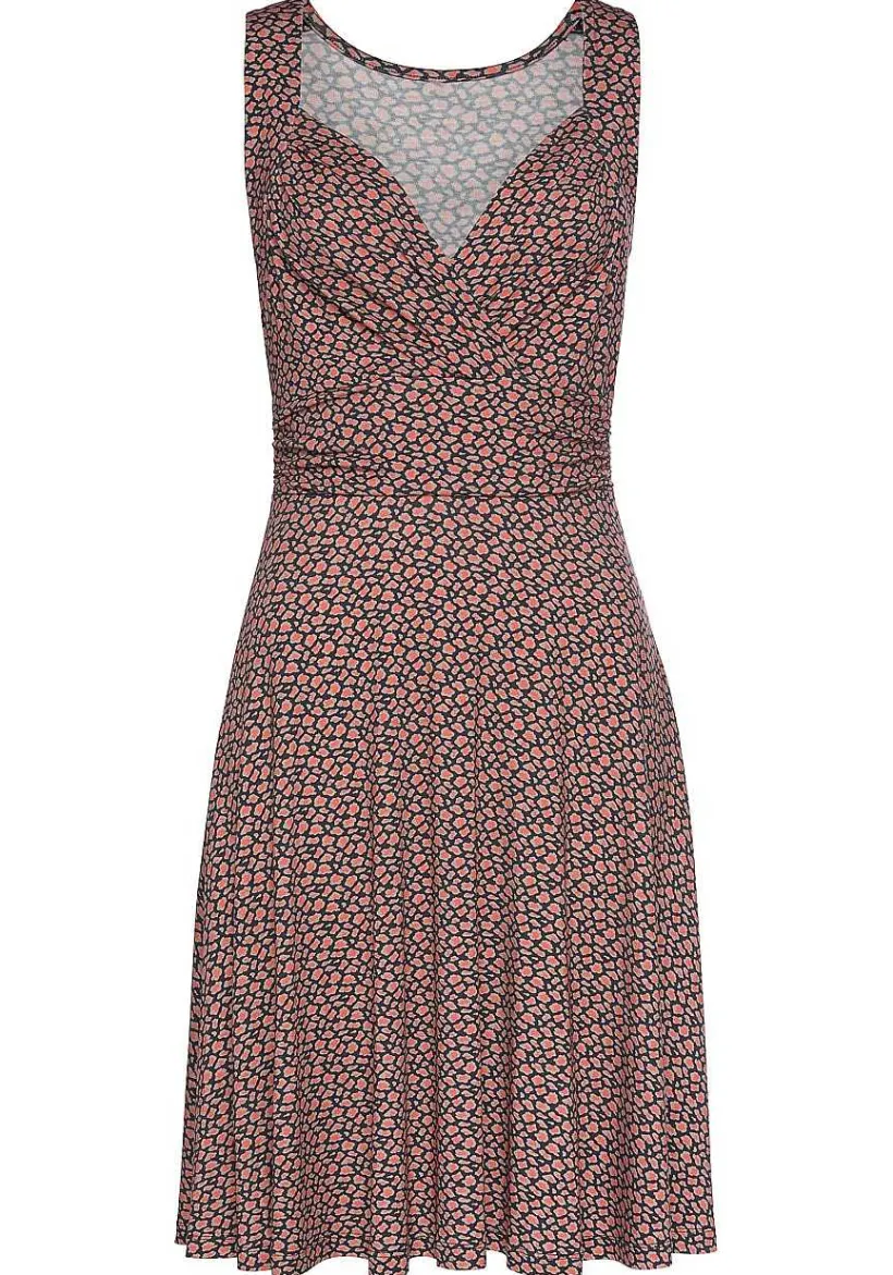 LASCANA Short Dresses-Printed Wrap Look Dress
