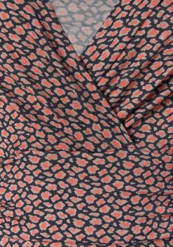 LASCANA Short Dresses-Printed Wrap Look Dress