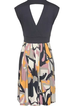 LASCANA Short Dresses-Printed Wrap Look Dress