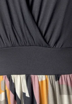LASCANA Short Dresses-Printed Wrap Look Dress