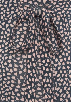 LASCANA Maxi Dresses-Printed Wrap Look Maxi Dress