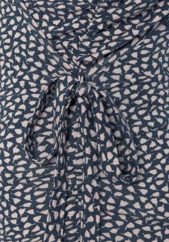 LASCANA Short Sleeve Tops-Printed Wrap Look Top