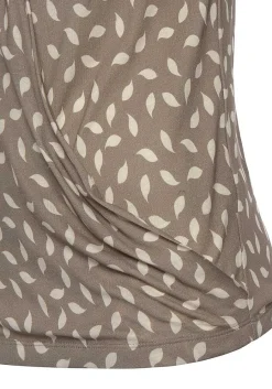 LASCANA Sleeveless Tops-Printed Wrap Look Top