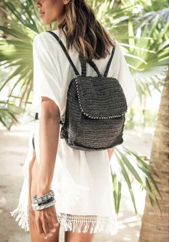 LASCANA Bags-Raffia Drawstring Backpack