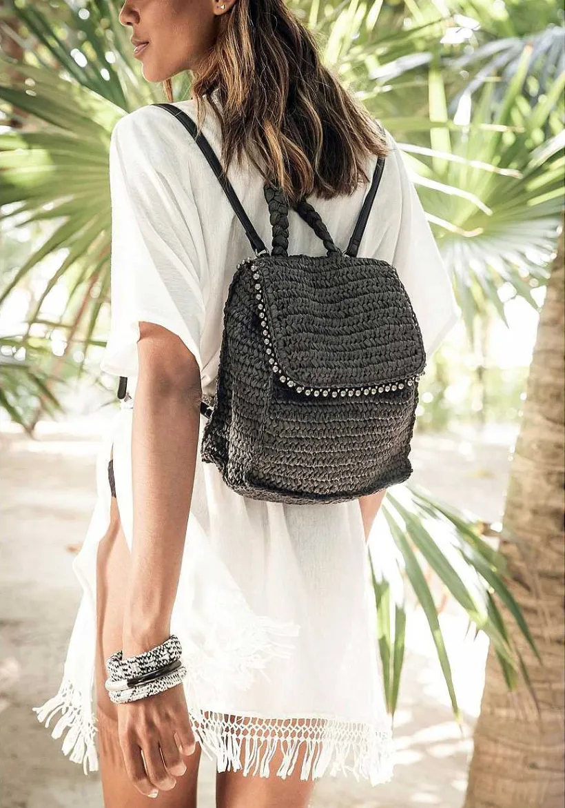 LASCANA Bags-Raffia Drawstring Backpack