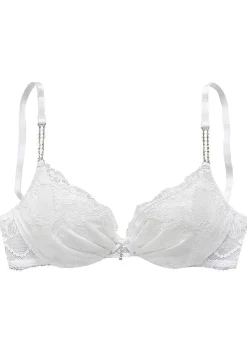 LASCANA Push Up Bras-Rhinestone Lace Push Up Bra