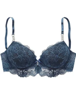 LASCANA Push Up Bras-Rhinestone Lace Push Up Bra