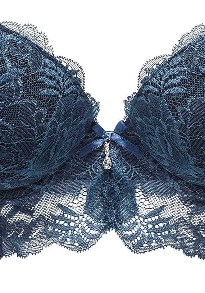 LASCANA Push Up Bras-Rhinestone Lace Push Up Bra