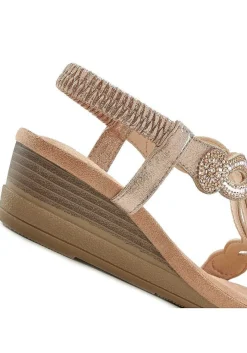 LASCANA Heels & Wedges-Rhinestone Wedge Sandals