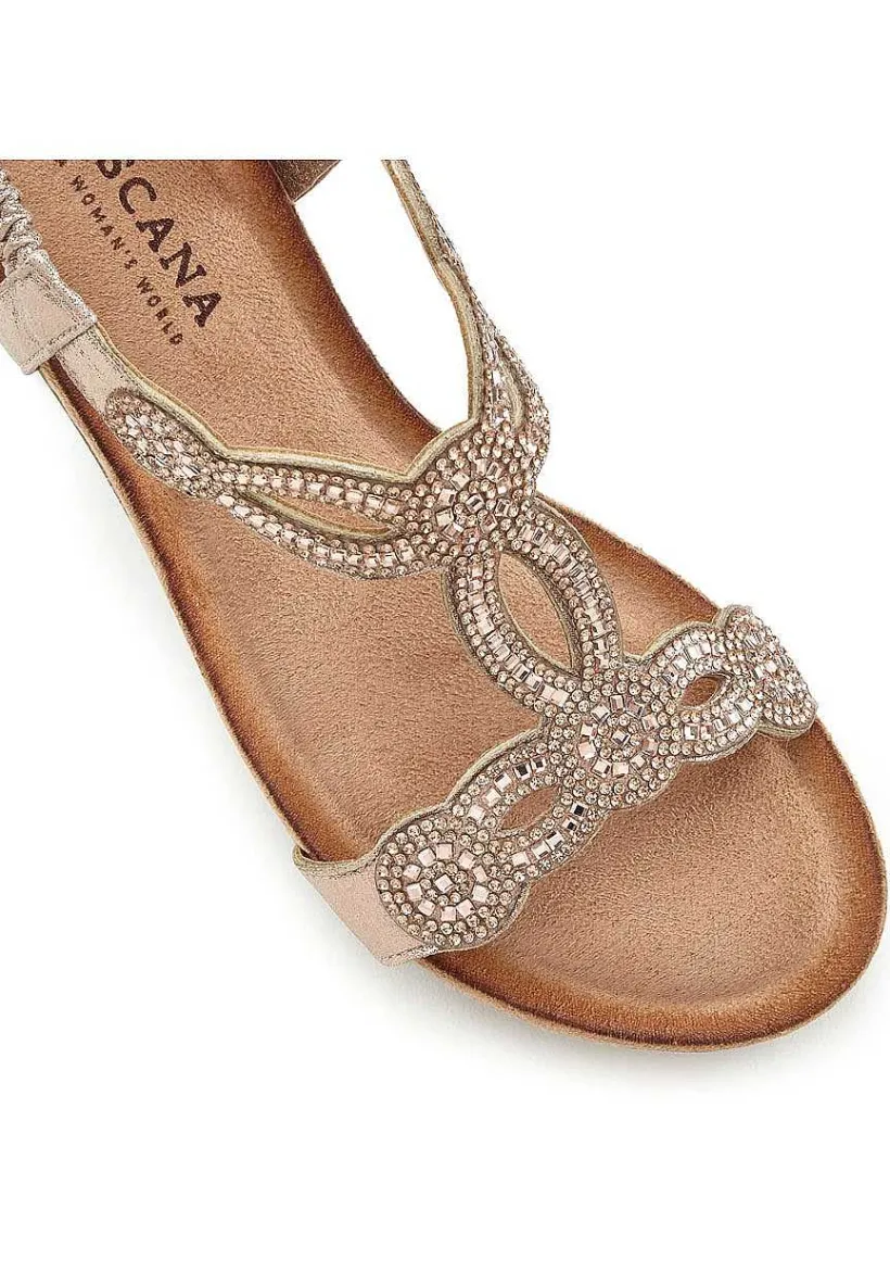 LASCANA Heels & Wedges-Rhinestone Wedge Sandals