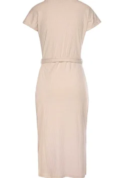 LASCANA Midi Dresses-Ribbed Knit Dress
