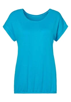LASCANA Short Sleeve Tops-Round Neckline Short Sleeve Top