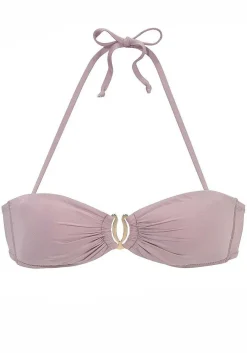 LASCANA Bandeau-Ruched Bandeau Bikini Top