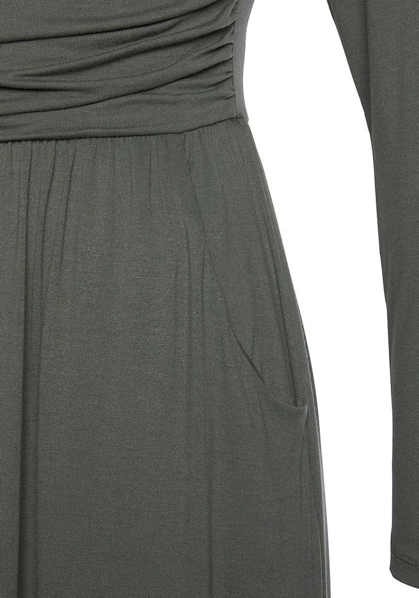 LASCANA Fall Dresses-Ruched Maxi Dress