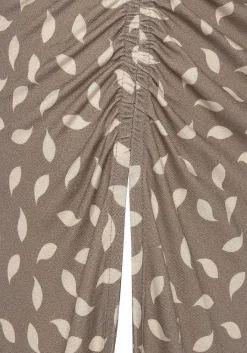 LASCANA Skirts-Ruched Slit Midi Skirt