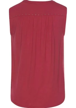 LASCANA Sleeveless Tops-Ruched Tank Top