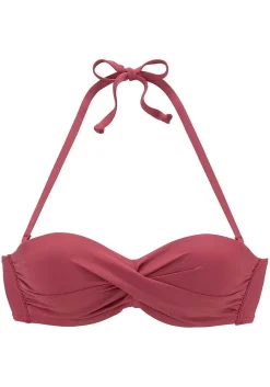 LASCANA Bandeau-Ruched Underwire Bikini Top