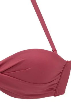 LASCANA Bandeau-Ruched Underwire Bikini Top