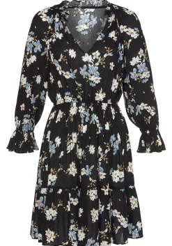 LASCANA Fall Dresses-Ruffle 3/4 Sleeve Dress