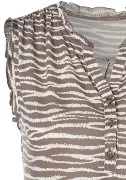 LASCANA Sleeveless Tops-Ruffle Detail Tank Top