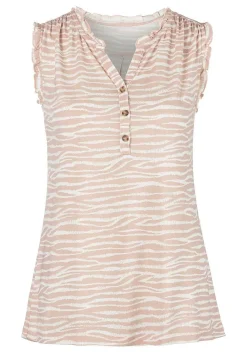 LASCANA Sleeveless Tops-Ruffle Detail Tank Top