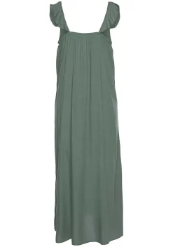 LASCANA Midi Dresses-Ruffle Neckline Dress